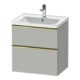 Duravit Waschtischunterschrank D-Neo 63,4x45,2cm, g pol/gr m, 1 Kast, 1 Ausz.-1