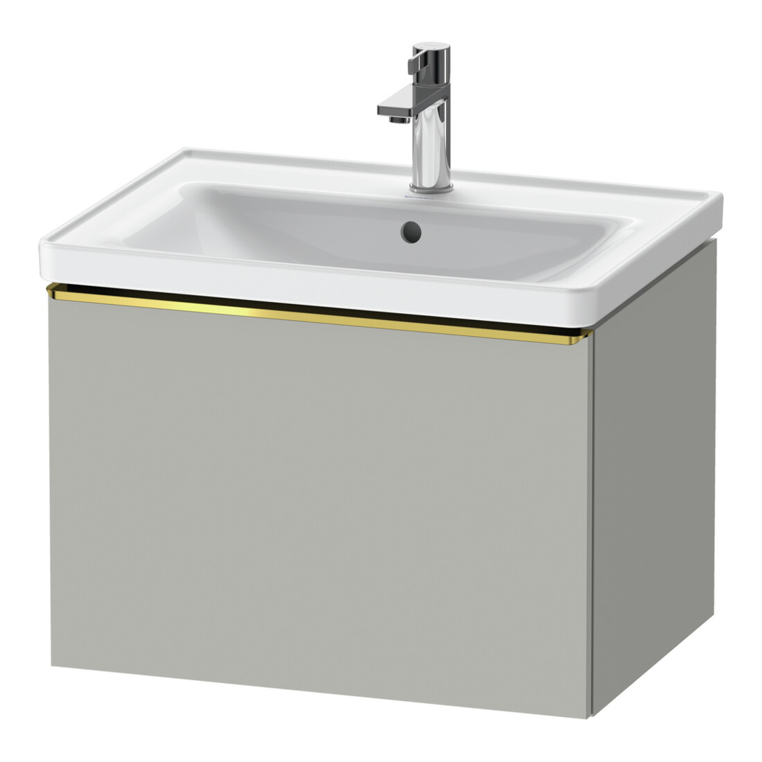 Duravit Waschtischunterschrank D-Neo 63,4x45,2cm, g pol/gr ma, 1 Ausz., wandhängend