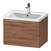 Duravit Waschtischunterschrank D-Neo 63,4x45,2cm, g pol/Nu N, 1 Ausz., wandhängend
