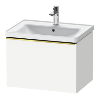Duravit Waschtischunterschrank D-Neo 63,4x45,2cm, g pol/w ma, 1 Ausz., wandhängend