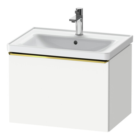 Duravit Waschtischunterschrank D-Neo 63,4x45,2cm, g pol/w ma, 1 Ausz., wandhängend
