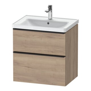 Duravit Waschtischunterschrank D-Neo 63,4x45,2cm, sw/Ei ma, 1 Kast, 1 Ausz.