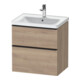 Duravit Waschtischunterschrank D-Neo 63,4x45,2cm, sw/Ei ma, 1 Kast, 1 Ausz.-1