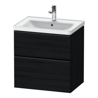 Duravit Waschtischunterschrank D-Neo 63,4x45,2cm, sw/Ei s, 1 Schubk., 1 Ausz.