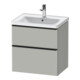 Duravit Waschtischunterschrank D-Neo 63,4x45,2cm, sw/gr m, 1 Schubk., 1 Ausz.-1