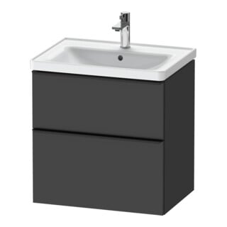 Duravit Waschtischunterschrank D-Neo 63,4x45,2cm, sw/Grap m, 1 Kast, 1 Ausz.
