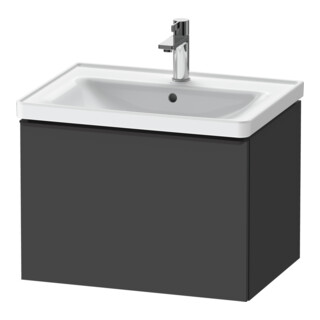 Duravit Waschtischunterschrank D-Neo 63,4x45,2cm, sw/Grap ma, 1 Ausz., wandhängend