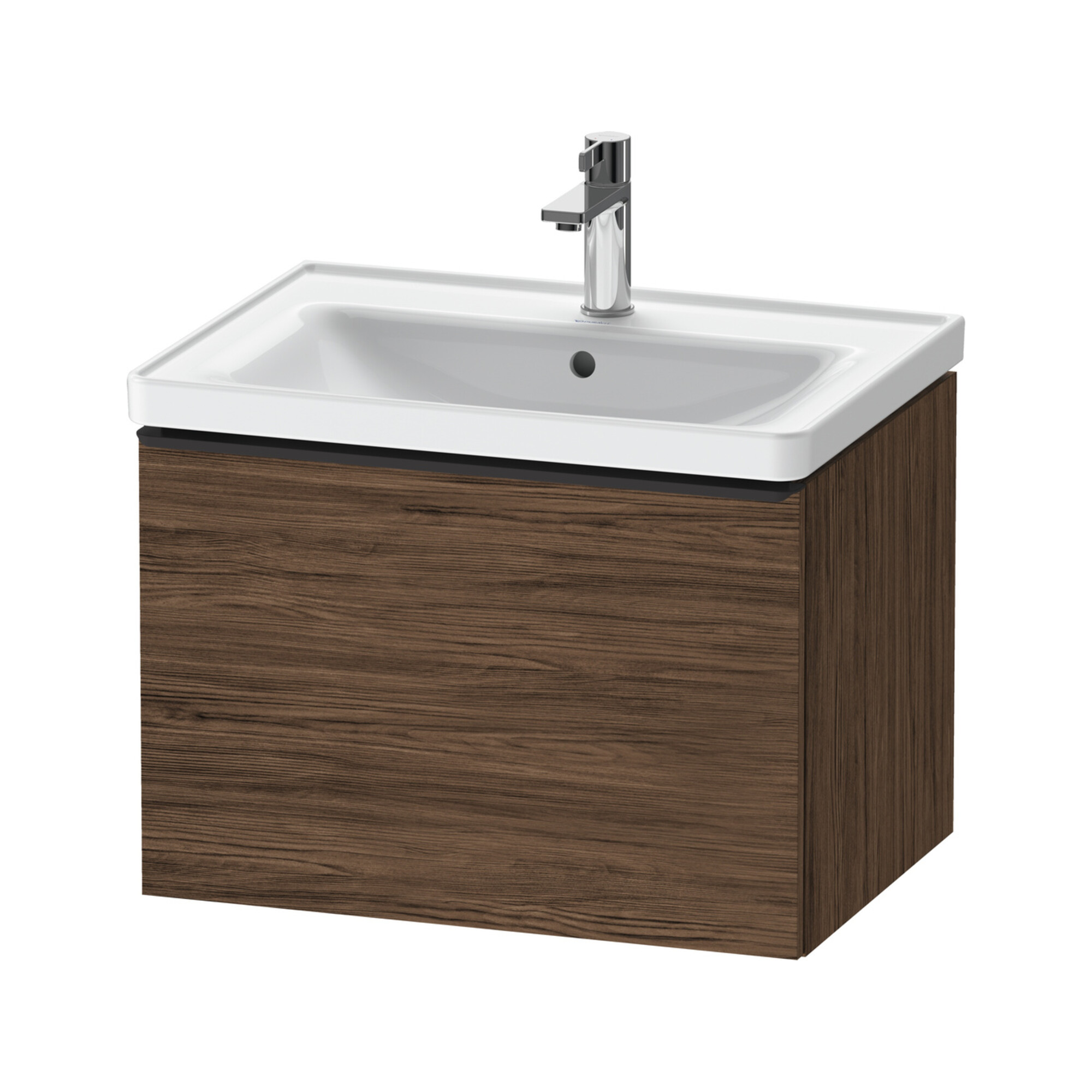 Duravit Waschtischunterschrank D-Neo 63,4x45,2cm, sw/Nuss d, 1 Ausz., wandhängend