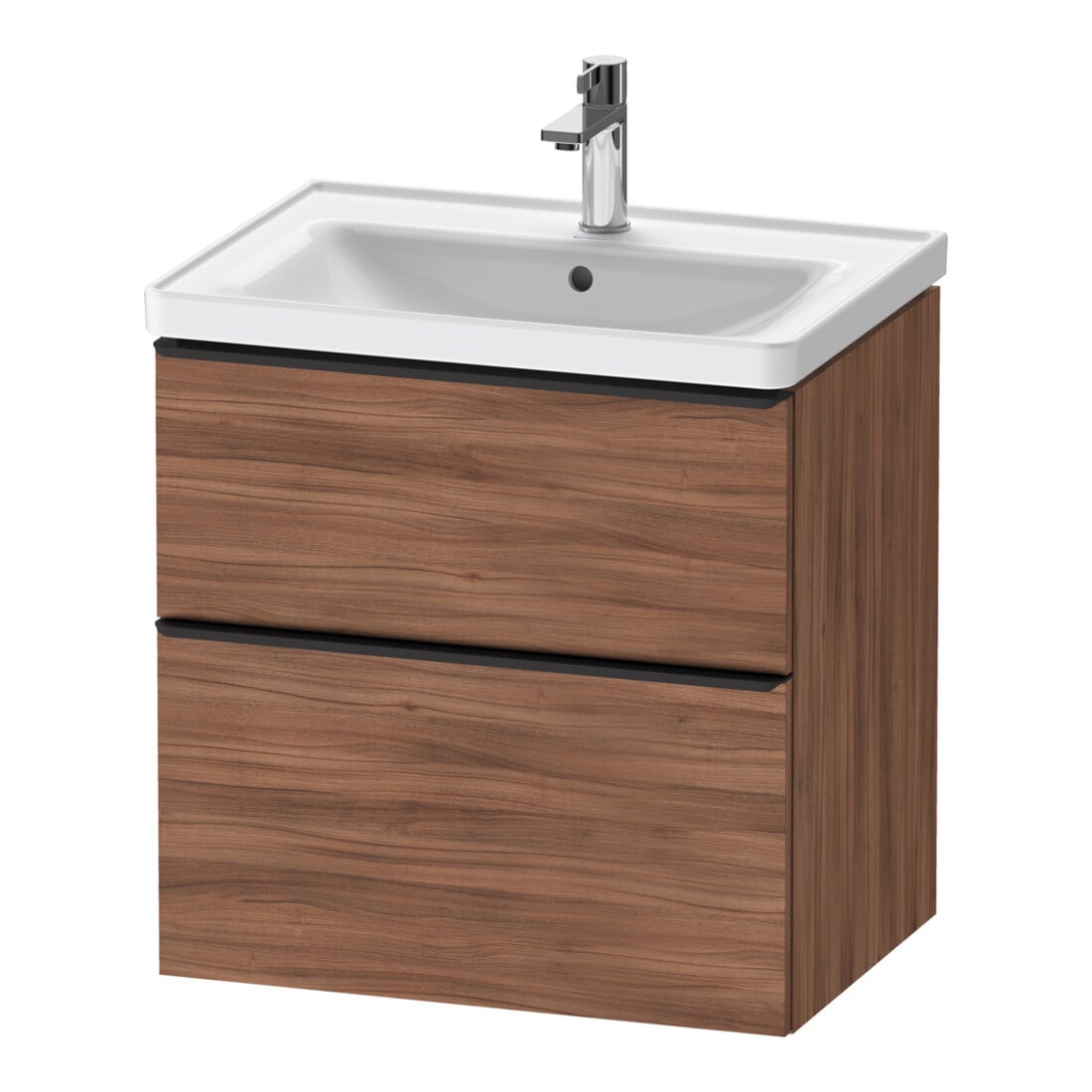Duravit Waschtischunterschrank D-Neo 63,4x45,2cm, sw/Nuss N, 1 Kast, 1 Ausz.