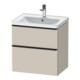 Duravit Waschtischunterschrank D-Neo 63,4x45,2cm, sw/Taup m, 1 Kast, 1 Ausz.-1