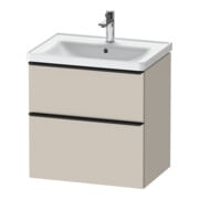 Duravit Waschtischunterschrank D-Neo 63,4x45,2cm, sw/Taup m, 1 Kast, 1 Ausz.