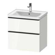 Duravit Waschtischunterschrank D-Neo 63,4x45,2cm, sw/w g, 1 Schubk., 1 Ausz.