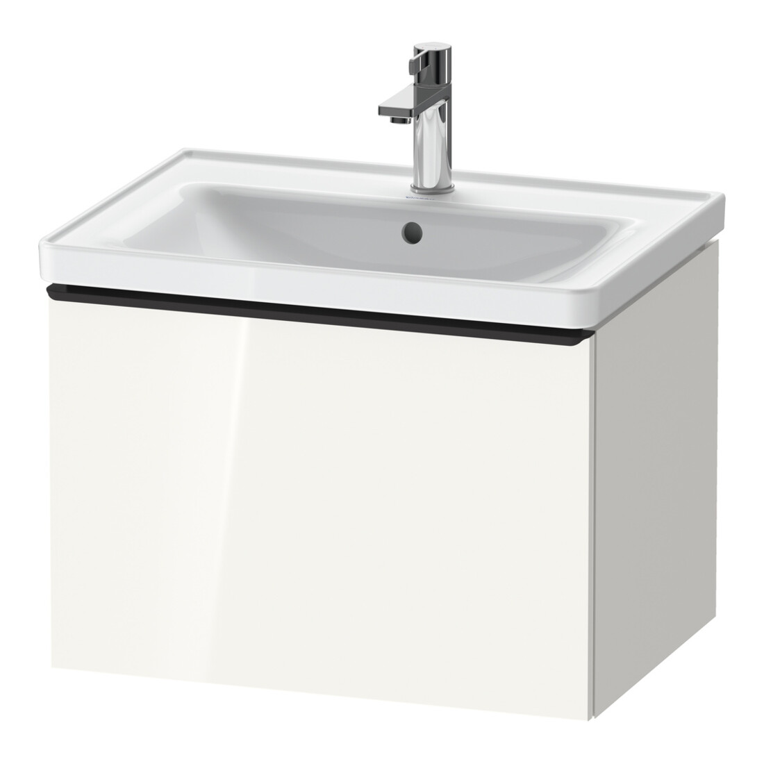 Duravit Waschtischunterschrank D-Neo 63,4x45,2cm, sw/w hgl, 1 Ausz., wandhängend