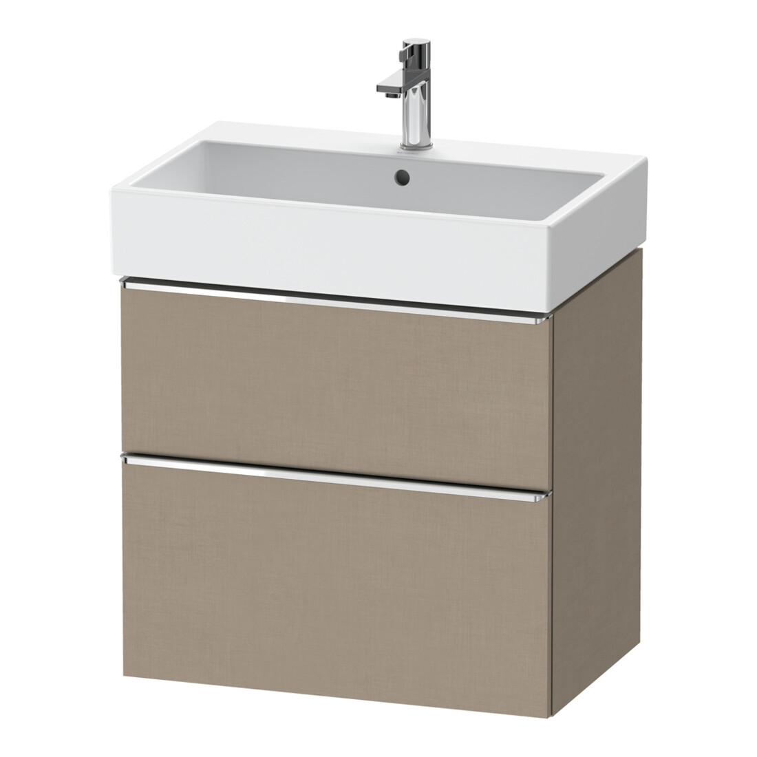 Duravit Waschtischunterschrank D-Neo 68,4x44,2cm, ch/Lein, 1 Schubk., 1 Ausz.