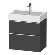 Duravit Waschtischunterschrank D-Neo 68,4x44,2cm, chr/Gra m, 1 Kast, 1 Ausz.