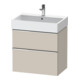 Duravit Waschtischunterschrank D-Neo 68,4x44,2cm, chr/Taup m, 1 Kast, 1 Ausz.-1