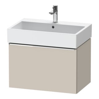 Duravit Waschtischunterschrank D-Neo 68,4x44,2cm, chr/Taup ma, 1 Ausz., wandhängend