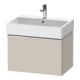 Duravit Waschtischunterschrank D-Neo 68,4x44,2cm, chr/Taup ma, 1 Ausz., wandhängend-1