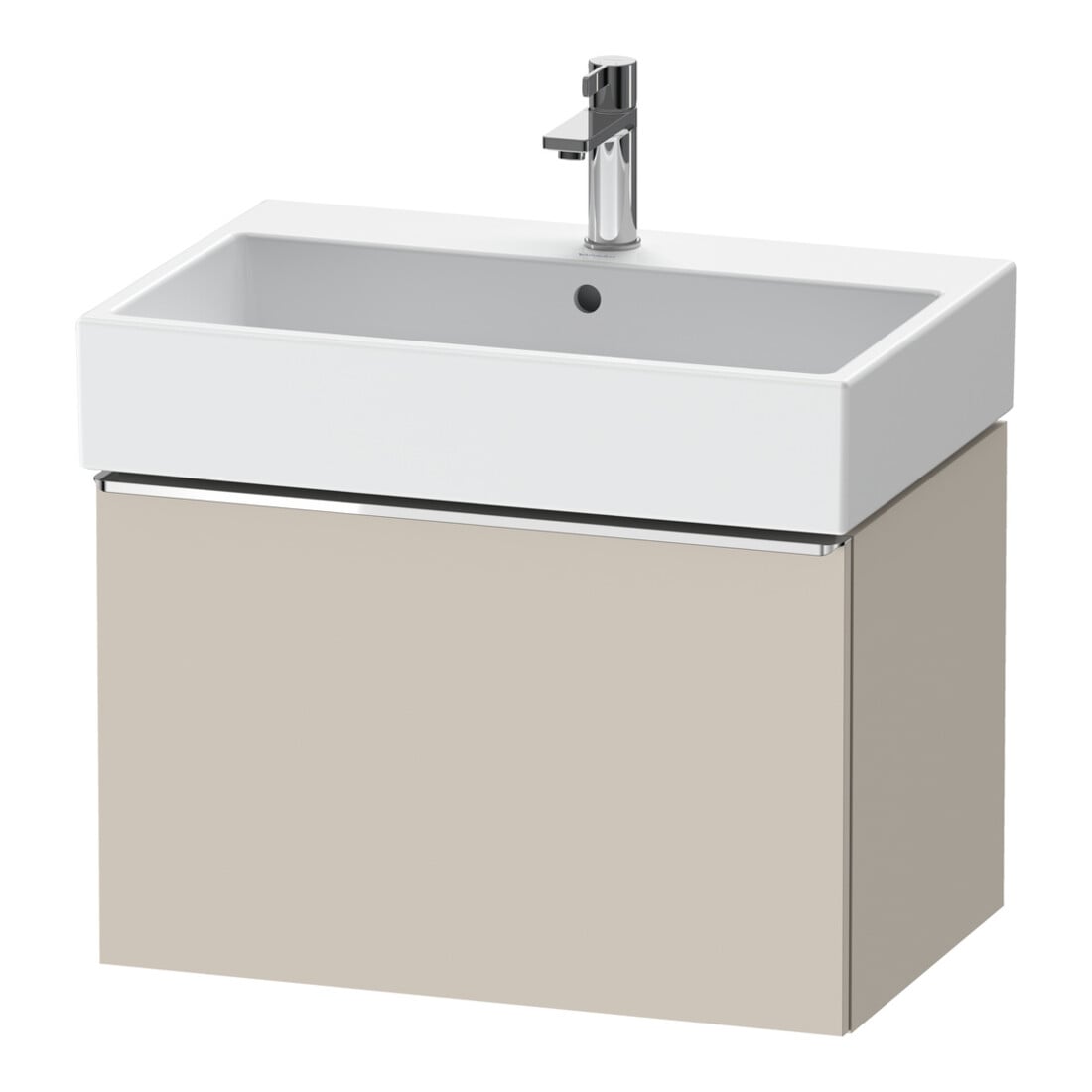 Duravit Waschtischunterschrank D-Neo 68,4x44,2cm, chr/Taup ma, 1 Ausz., wandhängend