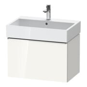 Duravit Waschtischunterschrank D-Neo 68,4x44,2cm, chr/we hgl, 1 Ausz., wandhängend