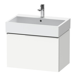 Duravit Waschtischunterschrank D-Neo 68,4x44,2cm, chr/we ma, 1 Ausz., wandhängend