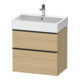 Duravit Waschtischunterschrank D-Neo 68,4x44,2cm, sw/Ei N, 1 Schubk., 1 Ausz.-1