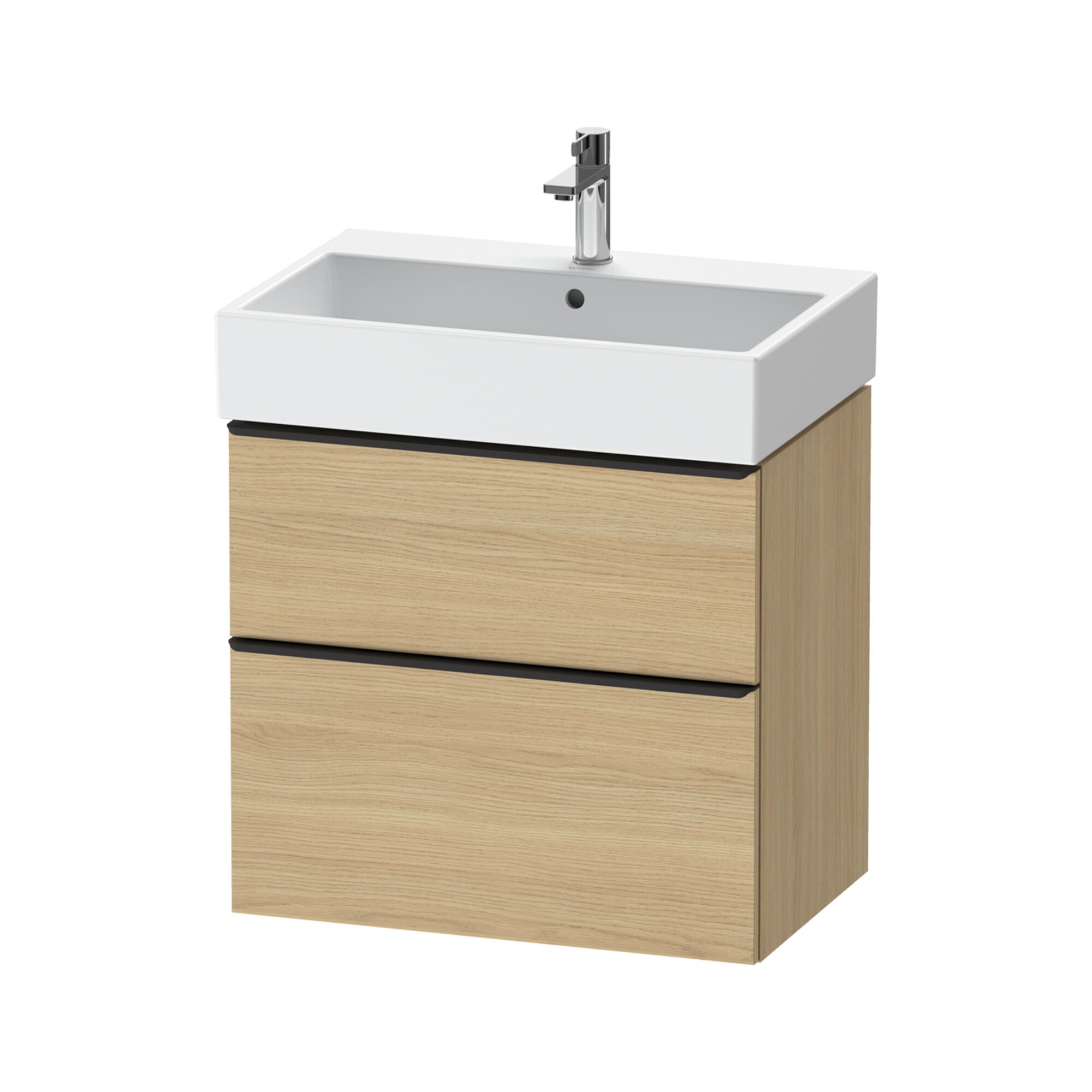 Duravit Waschtischunterschrank D-Neo 68,4x44,2cm, sw/Ei N, 1 Schubk., 1 Ausz.