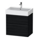 Duravit Waschtischunterschrank D-Neo 68,4x44,2cm, sw/Ei s, 1 Schubk., 1 Ausz.-1