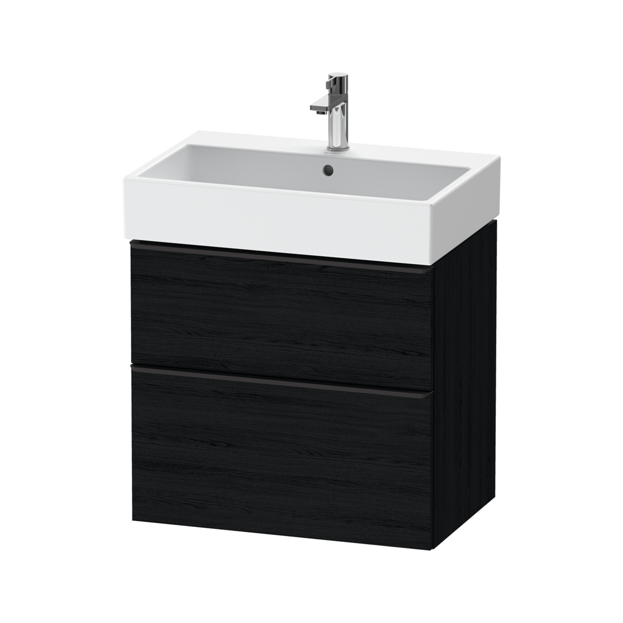 Duravit Waschtischunterschrank D-Neo 68,4x44,2cm, sw/Ei s, 1 Schubk., 1 Ausz.