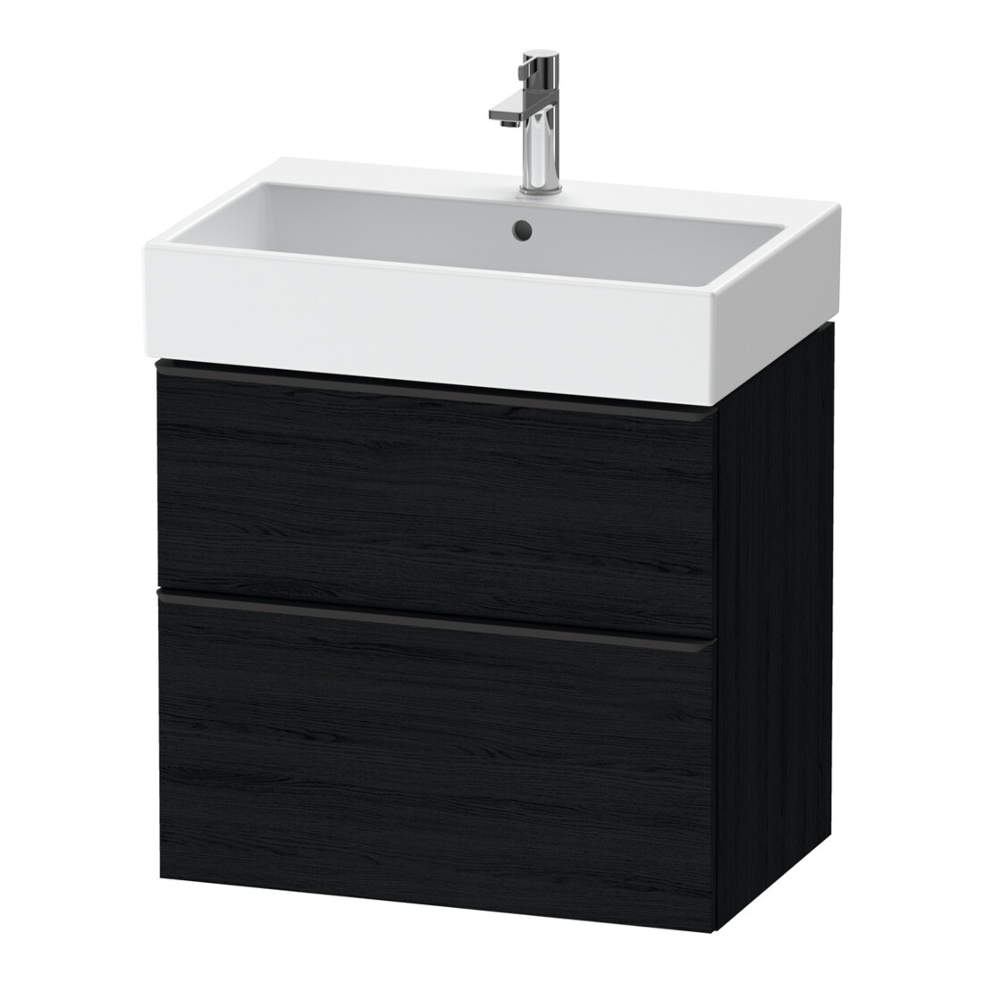 Duravit Waschtischunterschrank D-Neo 68,4x44,2cm, sw/Ei s, 1 Schubk., 1 Ausz.