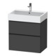Duravit Waschtischunterschrank D-Neo 68,4x44,2cm, sw/Grap m, 1 Kast, 1 Ausz.-1