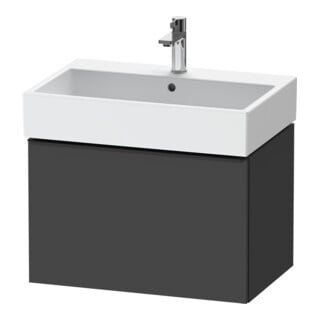 Duravit Waschtischunterschrank D-Neo 68,4x44,2cm, sw/Grap ma, 1 Ausz., wandhängend