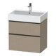 Duravit Waschtischunterschrank D-Neo 68,4x44,2cm, sw/Leinen, 1 Kast, 1 Ausz.-1