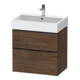 Duravit Waschtischunterschrank D-Neo 68,4x44,2cm, sw/Nuss d, 1 Kast, 1 Ausz.-1