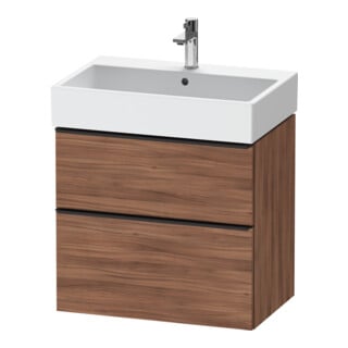 Duravit Waschtischunterschrank D-Neo 68,4x44,2cm, sw/Nuss N, 1 Kast, 1 Ausz.