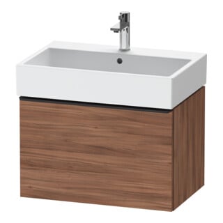 Duravit Waschtischunterschrank D-Neo 68,4x44,2cm, sw/Nuss Nat, 1 Ausz., wandhängend