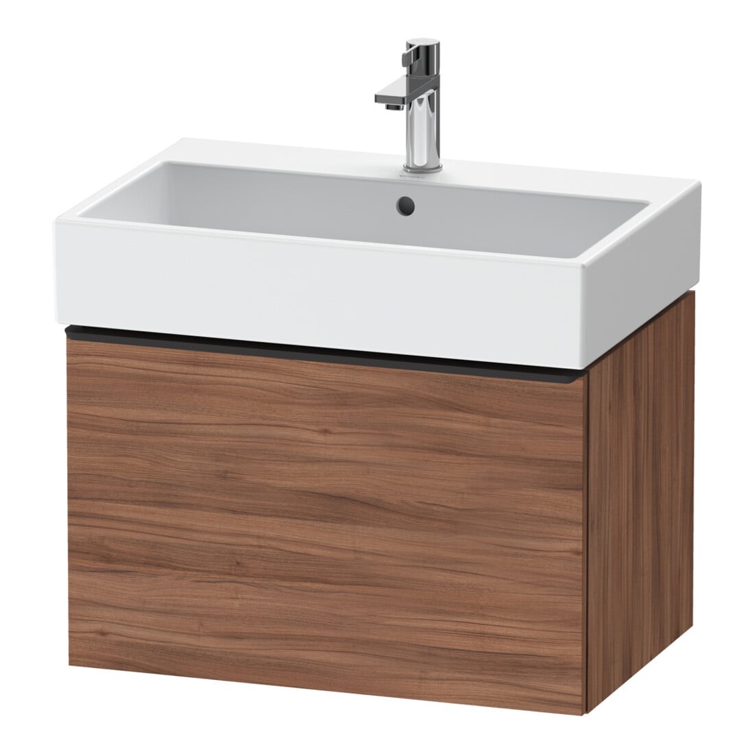 Duravit Waschtischunterschrank D-Neo 68,4x44,2cm, sw/Nuss Nat, 1 Ausz., wandhängend