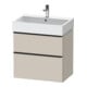 Duravit Waschtischunterschrank D-Neo 68,4x44,2cm, sw/Taup m, 1 Kast, 1 Ausz.-1