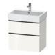 Duravit Waschtischunterschrank D-Neo 68,4x44,2cm, sw/w g, 1 Schubk., 1 Ausz.-1