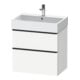 Duravit Waschtischunterschrank D-Neo 68,4x44,2cm, sw/w ma, 1 Schubk., 1 Ausz.-1
