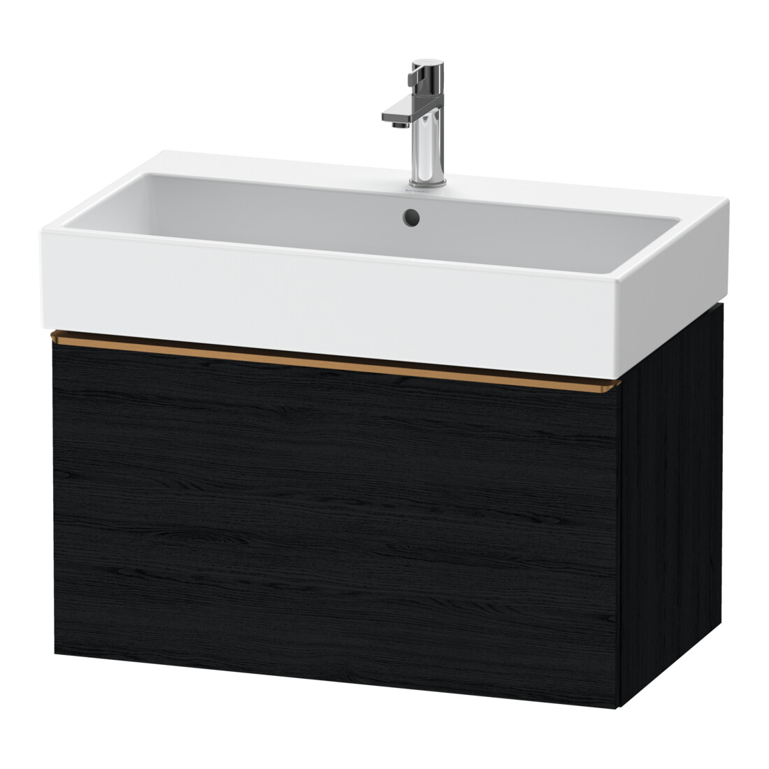 Duravit Waschtischunterschrank D-Neo 78,4x44,2cm, b geb/Ei sw, 1 Ausz., wandhängend