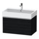 Duravit Waschtischunterschrank D-Neo 78,4x44,2cm, ch/Ei sw, 1 Ausz., wandhängend-1