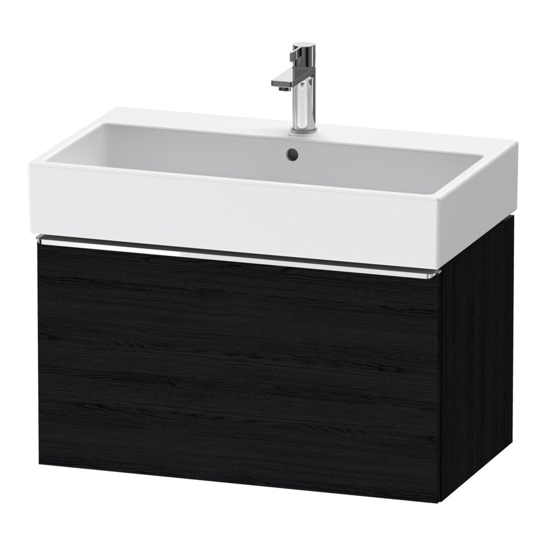 Duravit Waschtischunterschrank D-Neo 78,4x44,2cm, ch/Ei sw, 1 Ausz., wandhängend