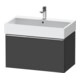 Duravit Waschtischunterschrank D-Neo 78,4x44,2cm, chr/Grap ma, 1 Ausz., wandhängend-1