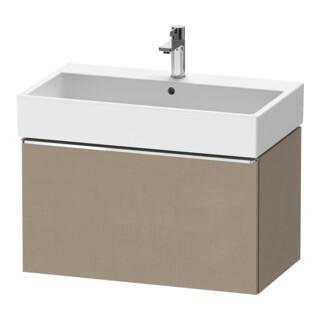 Duravit Waschtischunterschrank D-Neo 78,4x44,2cm, chr/Leinen, 1 Ausz., wandhängend