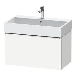 Duravit Waschtischunterschrank D-Neo 78,4x44,2cm, chr/we ma, 1 Ausz., wandhängend