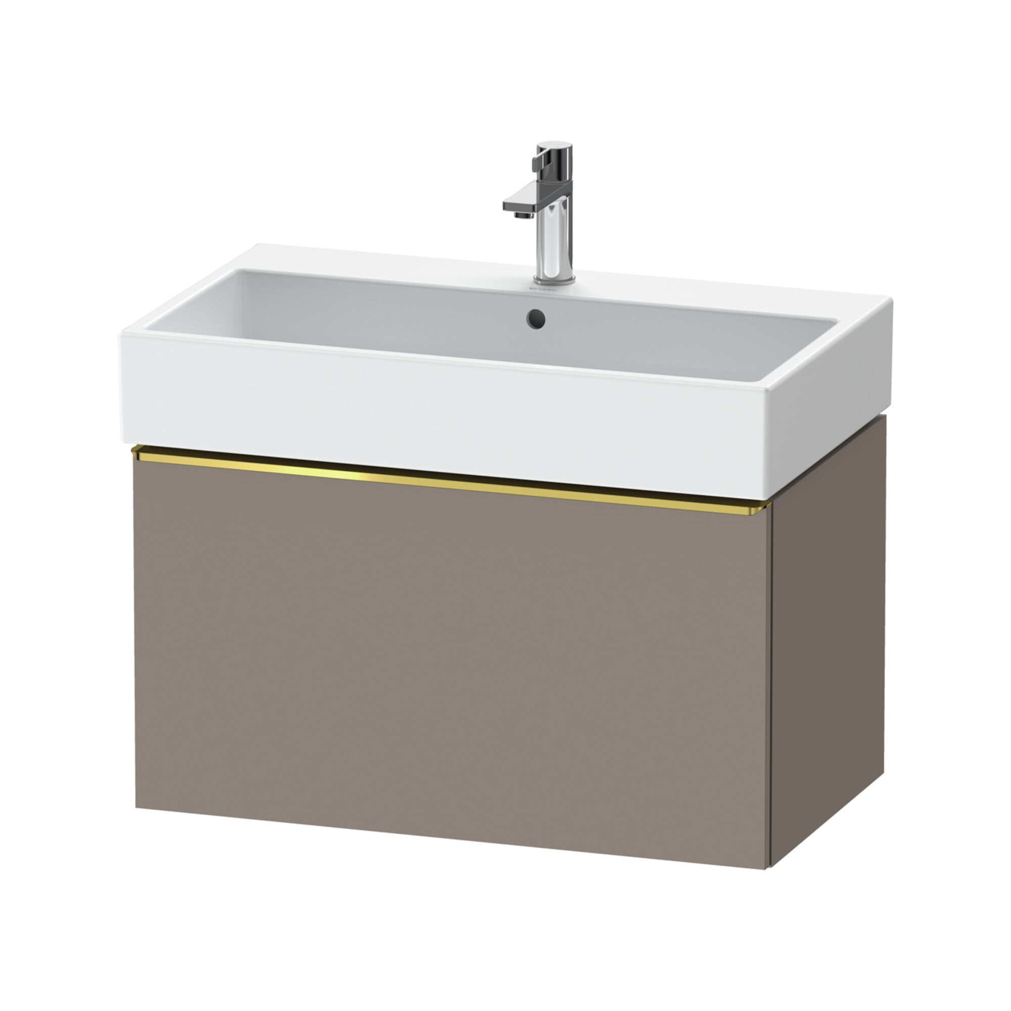 Duravit Waschtischunterschrank D-Neo 78,4x44,2cm, g pol/Bas m, 1 Ausz., wandhängend