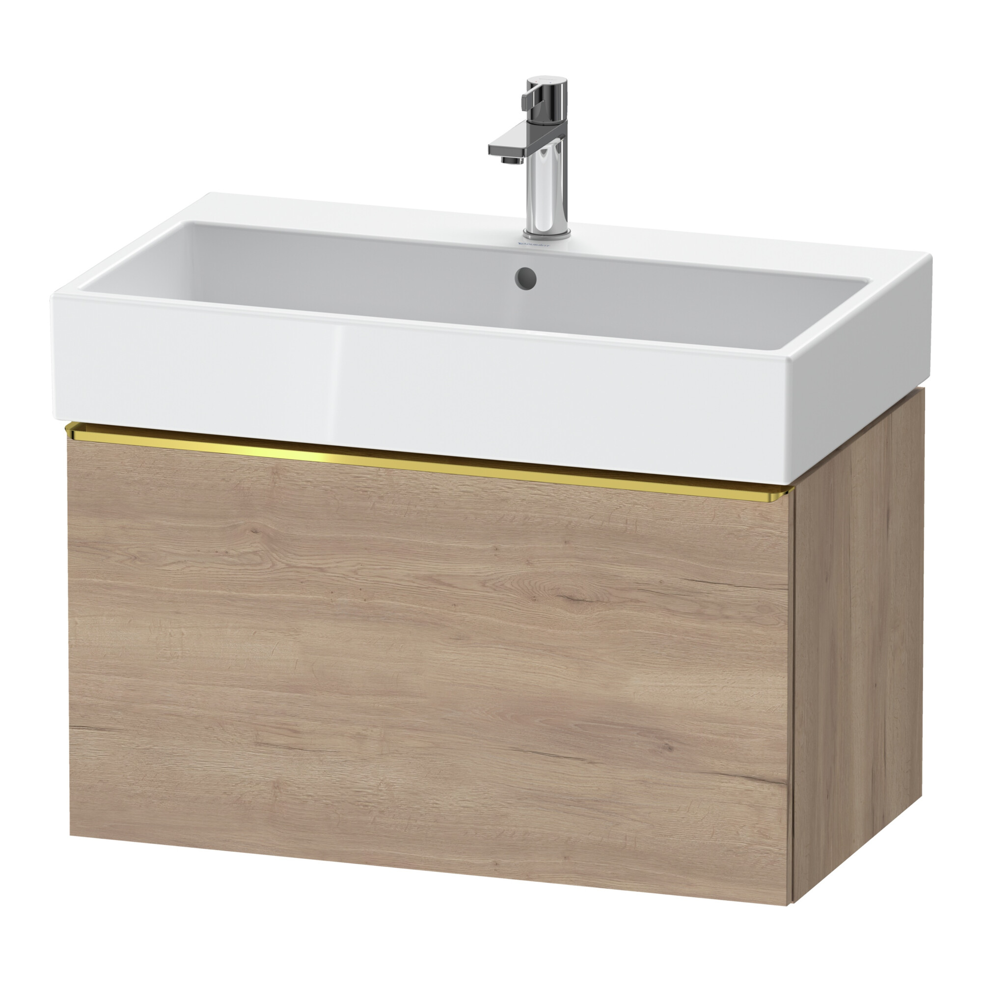 Duravit Waschtischunterschrank D-Neo 78,4x44,2cm, g pol/Ei ma, 1 Ausz., wandhängend