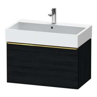 Duravit Waschtischunterschrank D-Neo 78,4x44,2cm, g pol/Ei sw, 1 Ausz., wandhängend