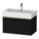 Duravit Waschtischunterschrank D-Neo 78,4x44,2cm, g pol/Ei sw, 1 Ausz., wandhängend-1